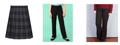 Acceptable Skirts and Trousers